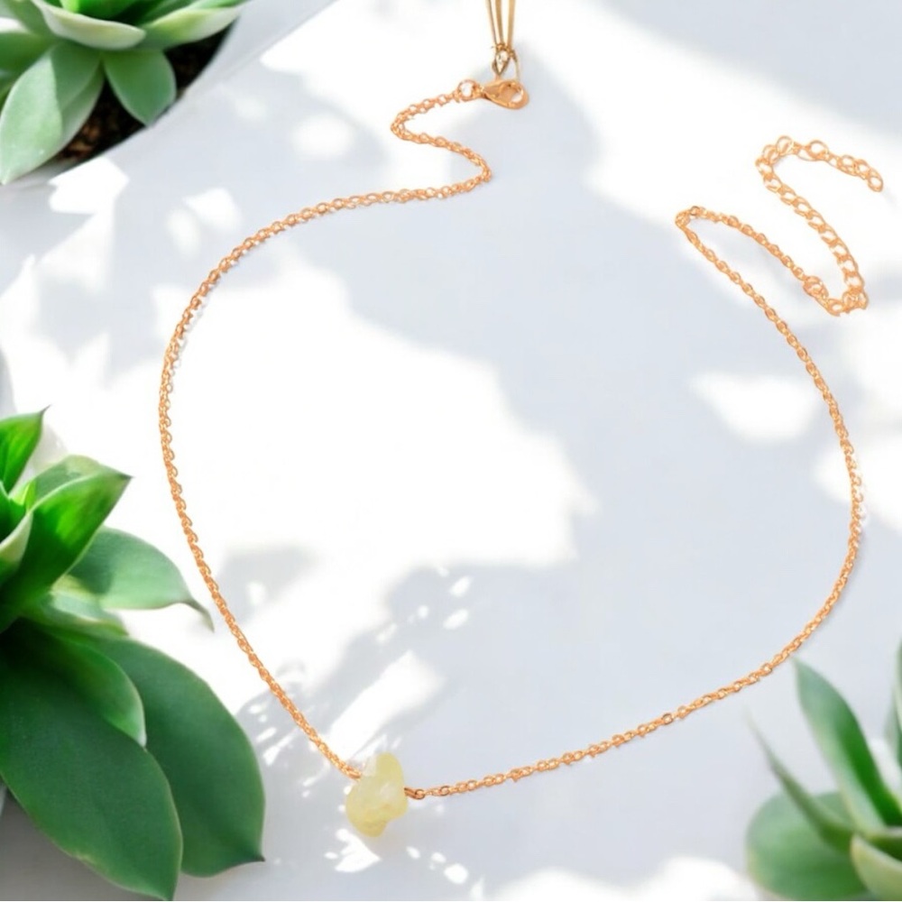 Natural Stone Pendant Necklace - Picture 3 of 3
